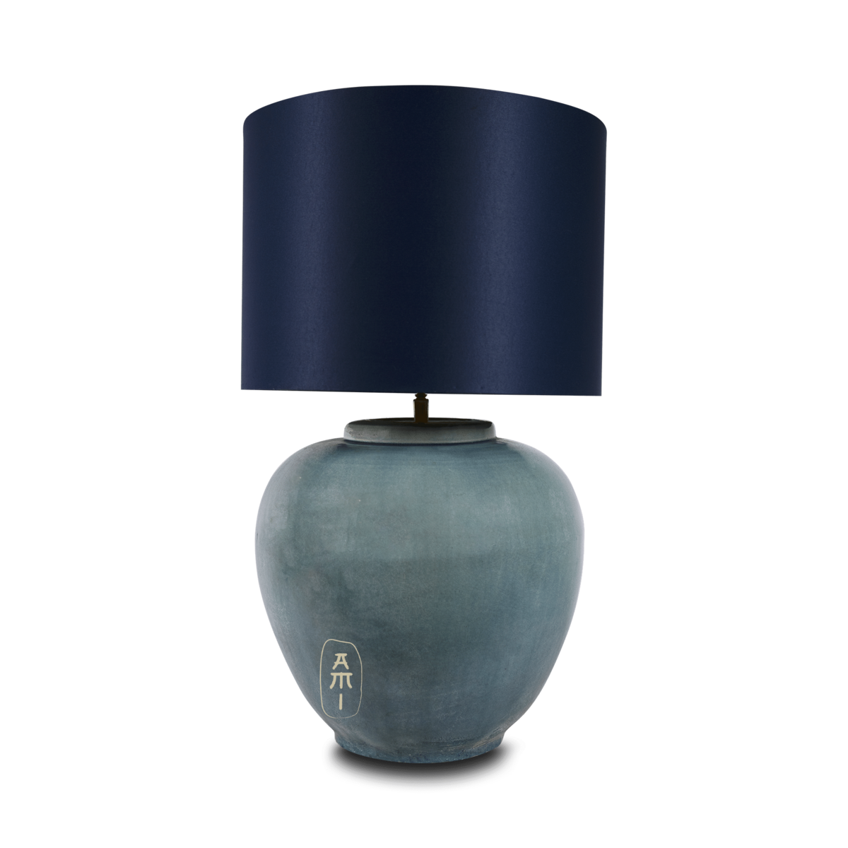 Asian Mix Interior - Wholesale Accent/Desk Lamp - Large light blue lamp base1