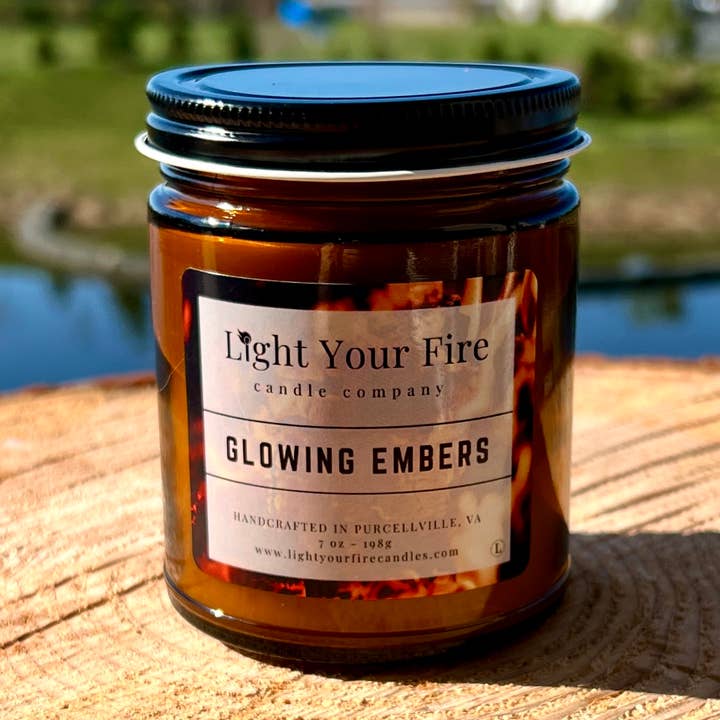 Glowing Embers Candle for wholesale by Light Your Fire Candle Co