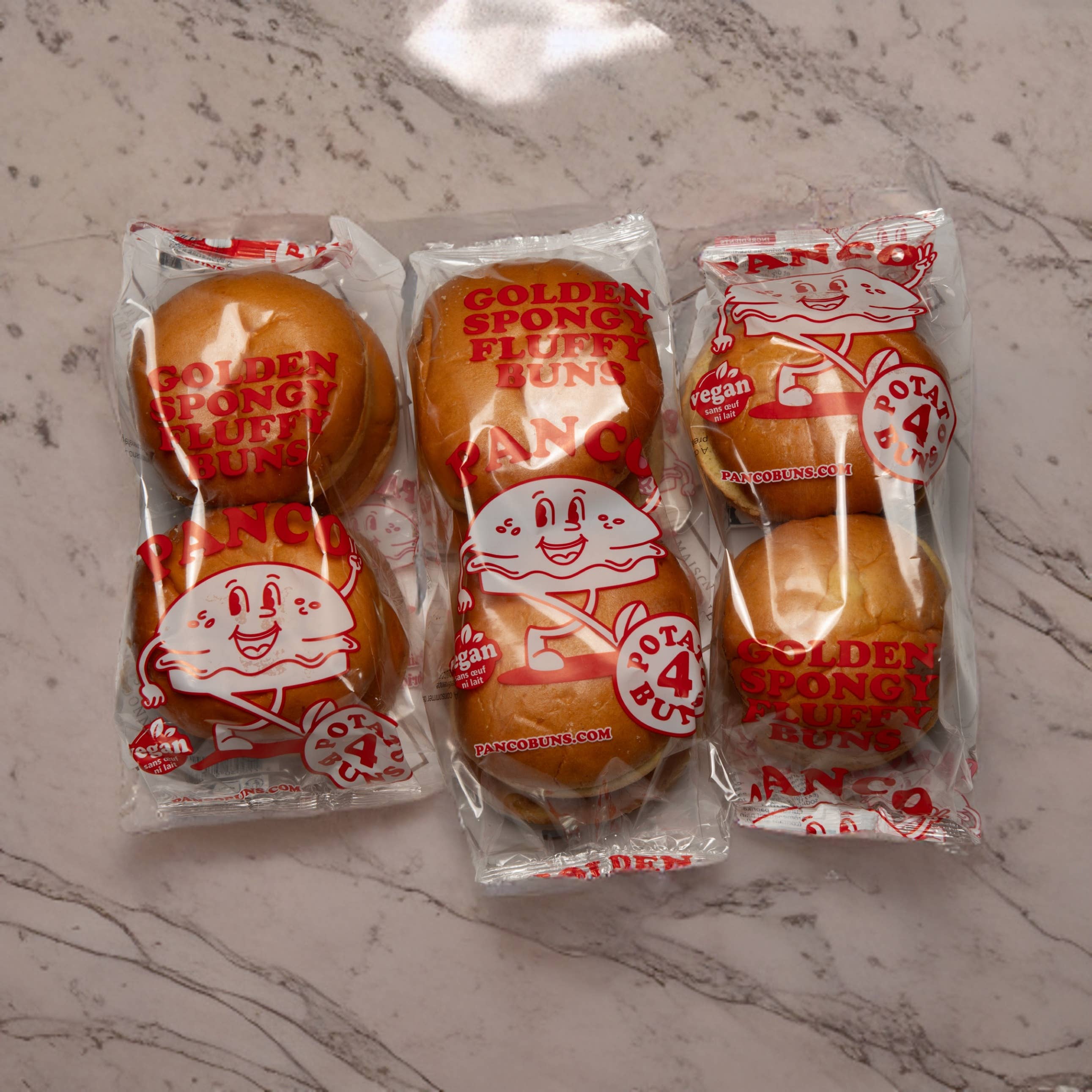 Panco Bun's - Wholesale Bread/Tortilla - Potato bun x4 - 60g2