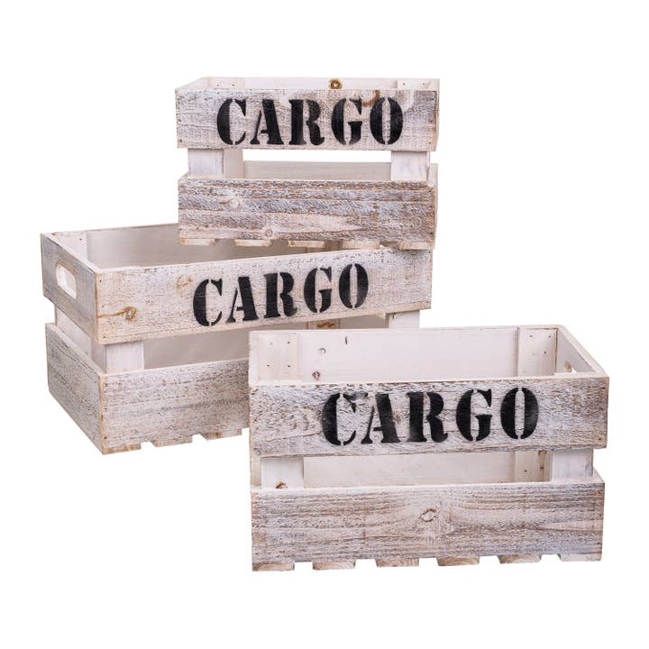 Wooden boxes set 3 pcs for wholesale by Creaciones Meng