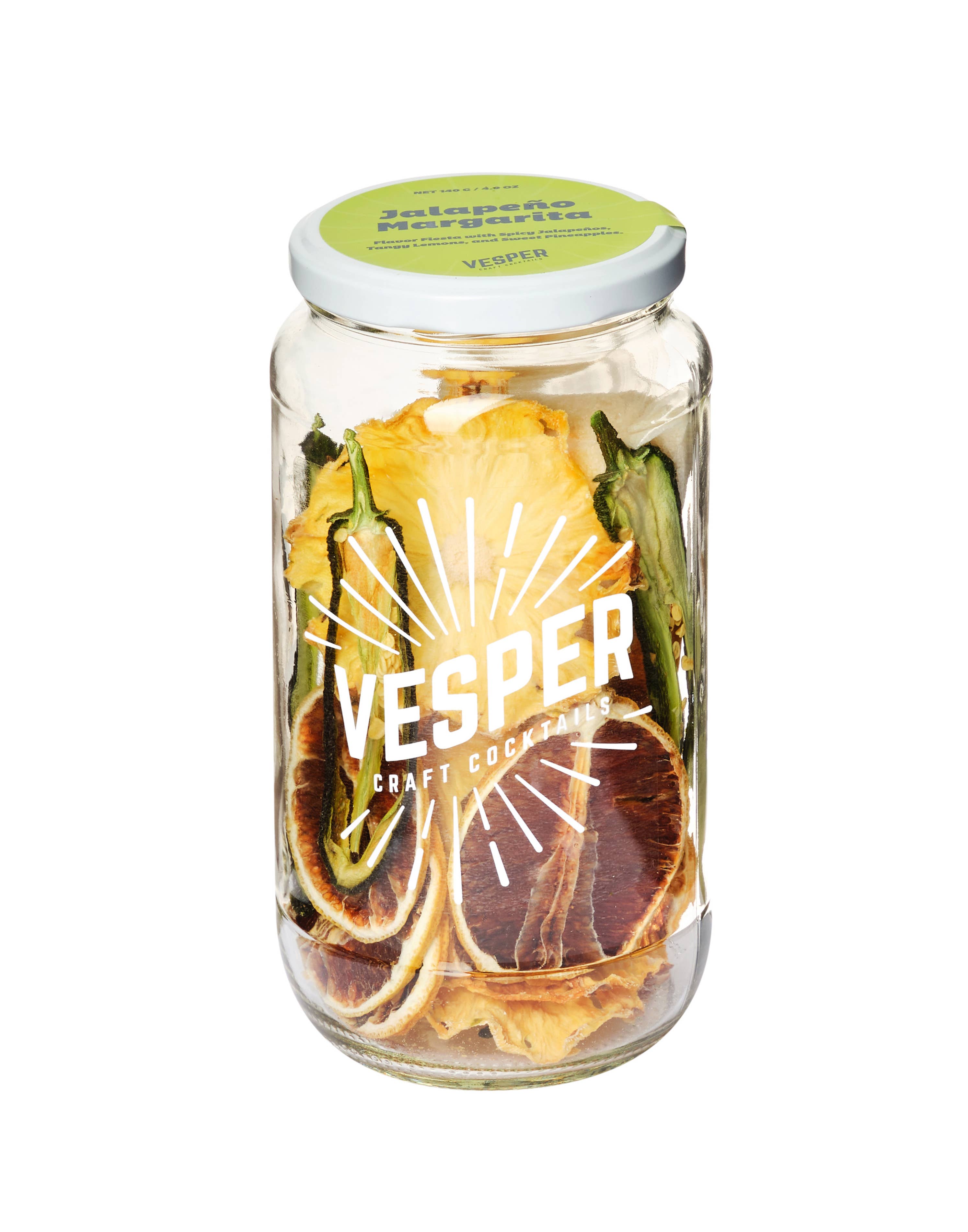 Vesper Craft Cocktails (No duties | Ships from CAN/USA) - Wholesale Cocktail Mix/Syrup - 32 oz Cocktail / Mocktail Mixer - Jalapeño Margarita2