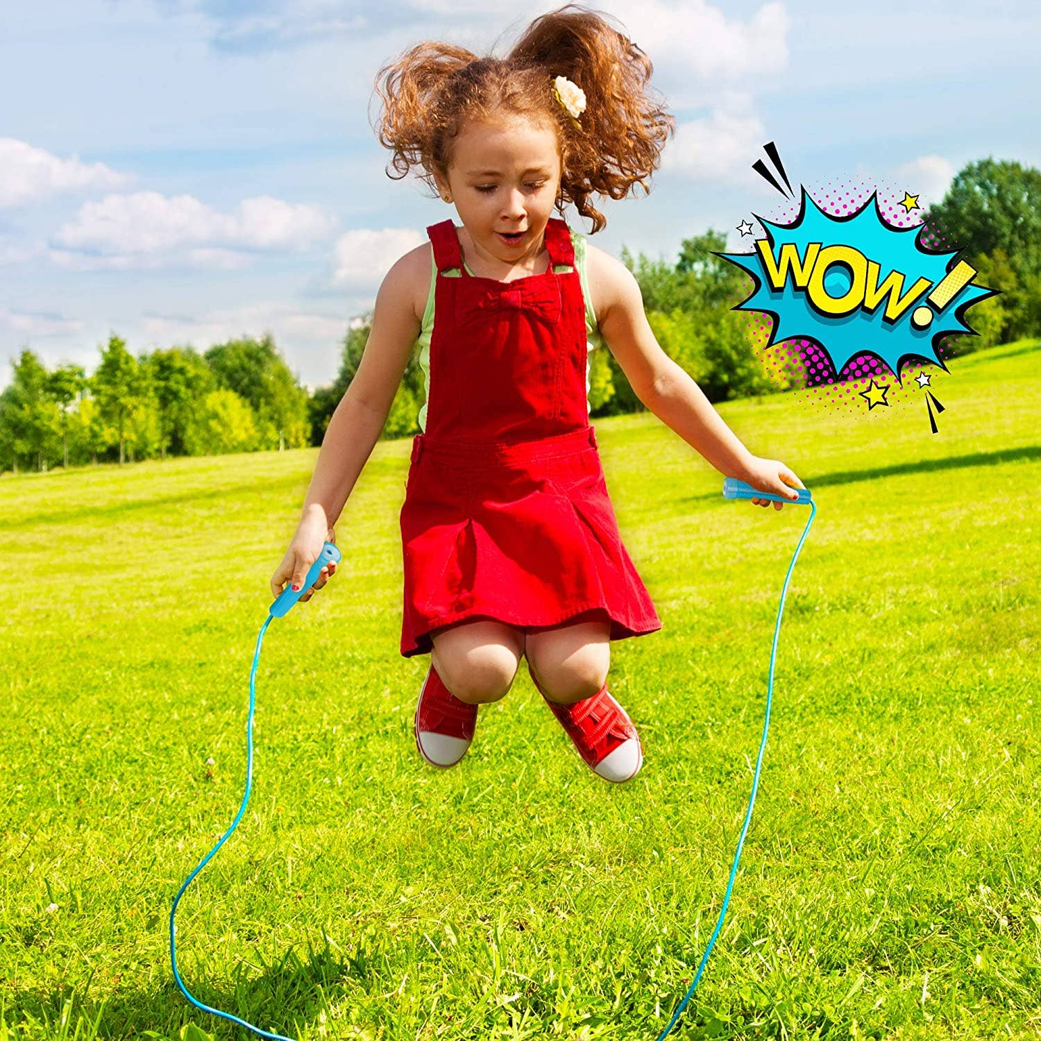 The Twiddlers - Wholesale Sporting Game - Kids & Baby - 5 Plastic Skipping Ropes for Kids - Outdoor Activity Skip6