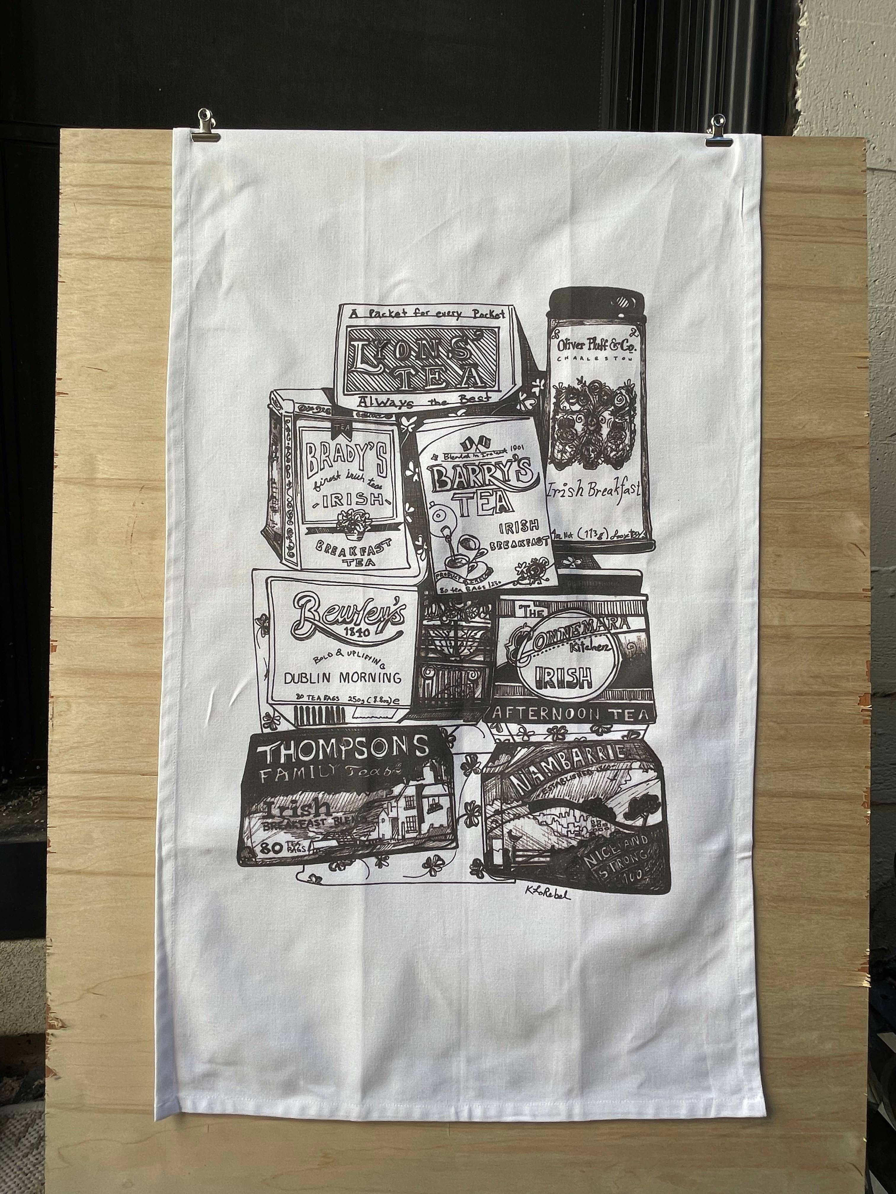 KLoRebel Art Co. - Wholesale Tea Towel - Irish Tea - Tea Towel1