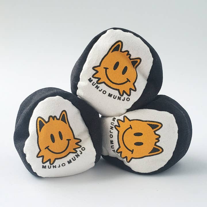 Munjo Munjo - Wholesale Classic Toy - Kids - Smiley Suede Hacky Sack1