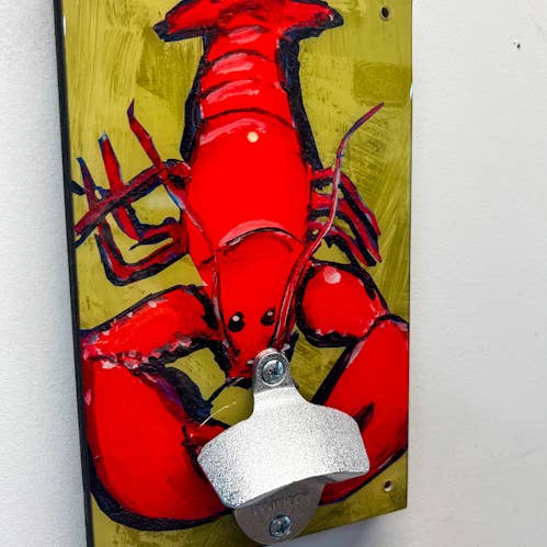 SWEET ART ATTACK - Wholesale Bottle/Wine Opener - Lobster Wall Mount Bottle Opener