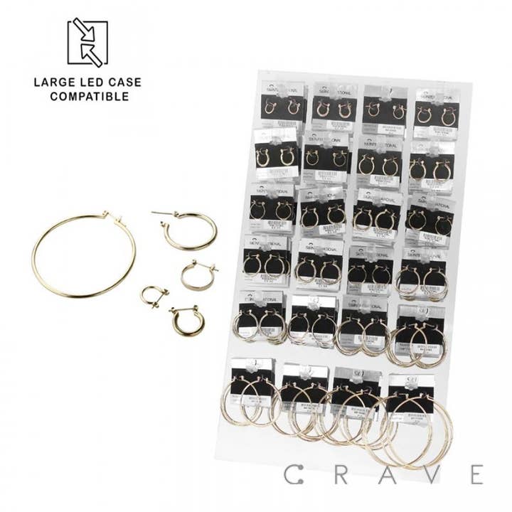 96PCS OF ASSORTED PLAIN WIRE EARRINGS INSERT PANEL for wholesale by CRAVE