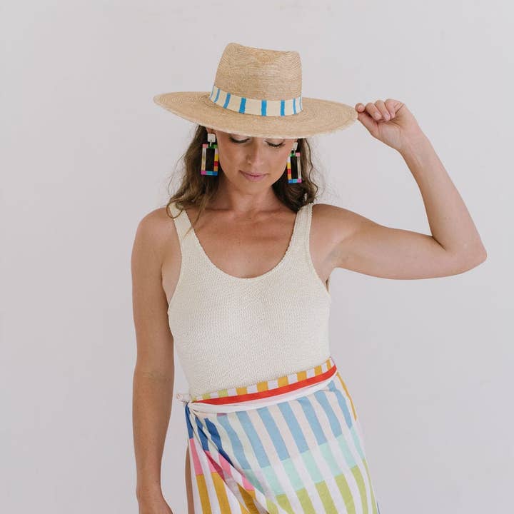 Sunshine Tienda - Wholesale Swim Cover Up - Women's - Rainbow Stripe Sarong