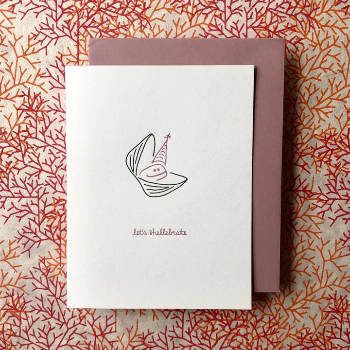 Albertine Press - Wholesale Birthday Card - Let's Shellebrate Greeting Card