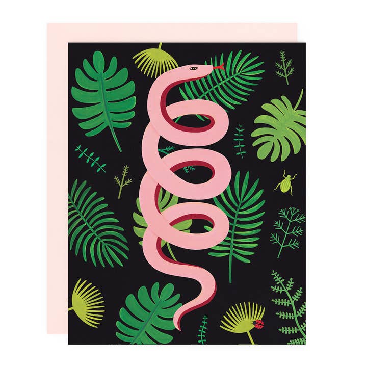 Fierce Creature Greeting Card for wholesale by Girl w/ Knife