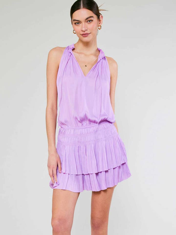 Cara Sleeveless Pleated Dress for wholesale by Current Air