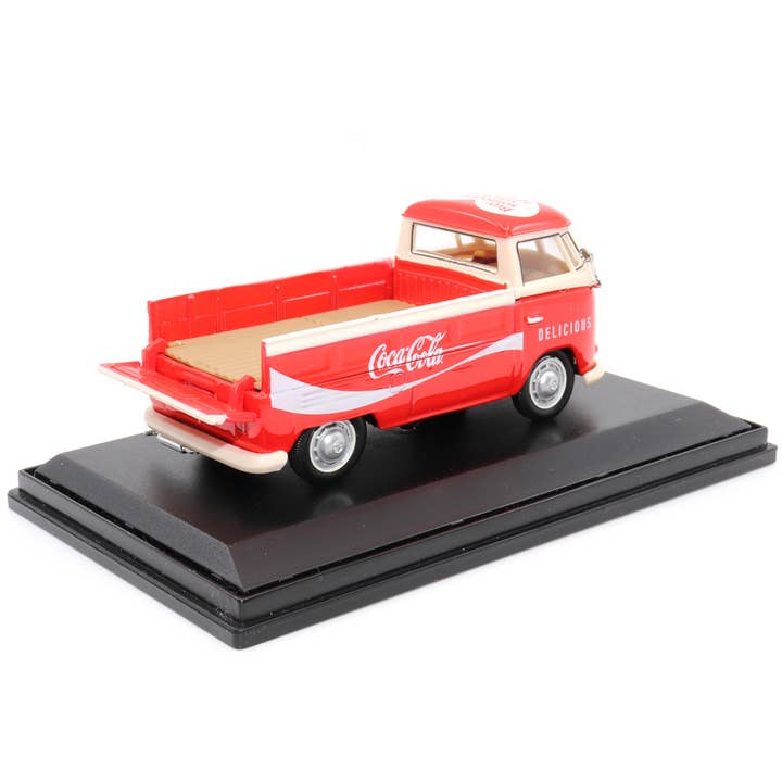 Motor City Classics, Inc. - Wholesale Decorative Tabletop Object - 1:43 Scale Coca-Cola 1962 VW T1 Pickup Diecast Model4