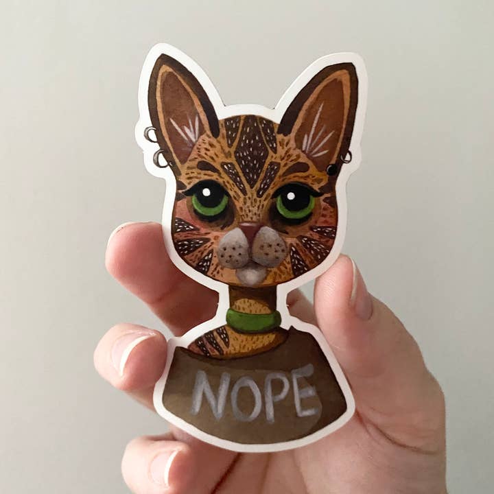 Nope Cat pour la vente par Newspaper Balloon