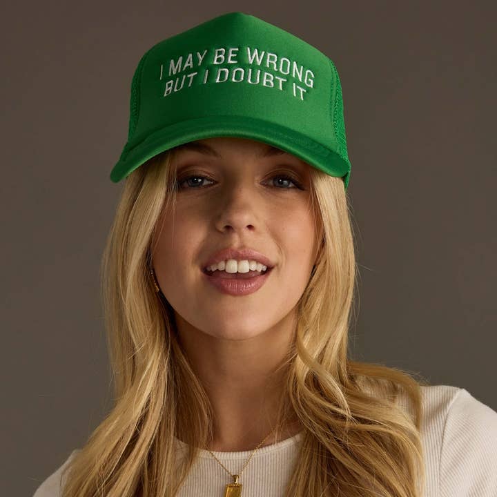 Panache Apparel Co. – wholesale Trucker hat – Women’s – I May Be Wrong Trucker Hat0