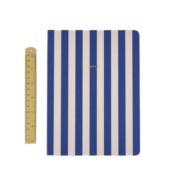 A-Journal Stationery - Wholesale Notebook - Fabrique Notebook - Stripes Dark Blue2