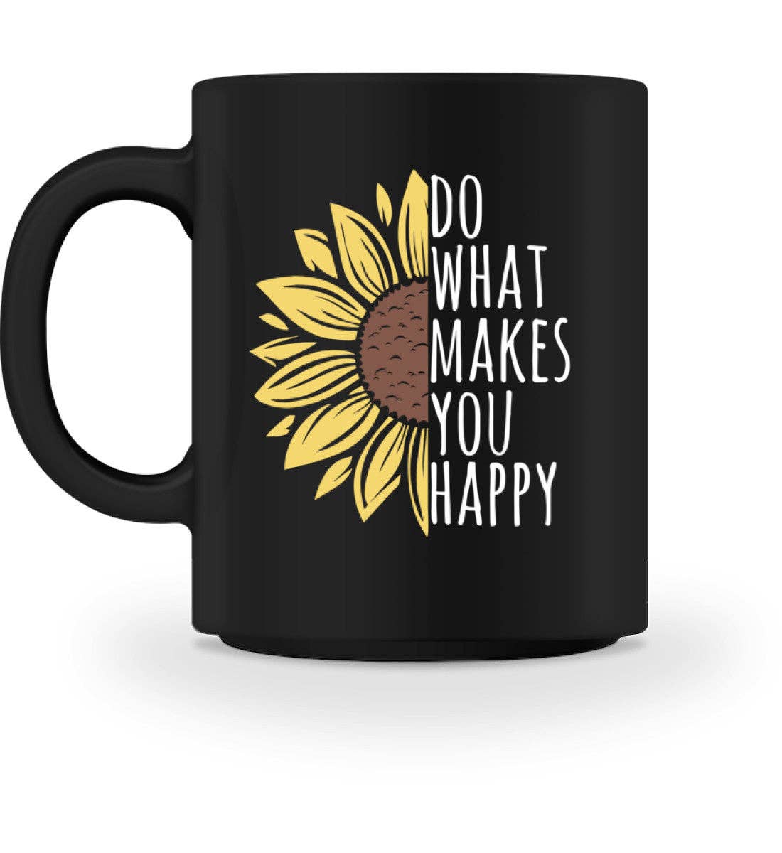black Do what makes you happy - ceramic mug for wholesale on Faire1