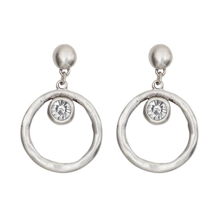 Handmade Pewter Earrings - NE1518 for wholesale by Chanour