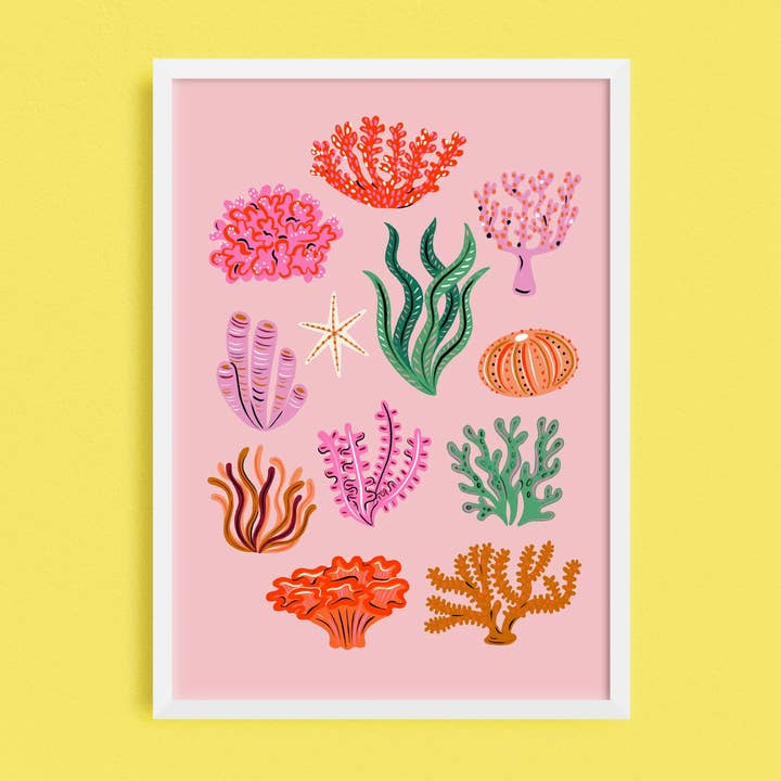 Coral Print for wholesale by Lauren Radley