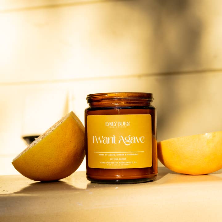 Daily Burn Candle Studio - Wholesale Jar/Filled Candle - I Want Agave Candle