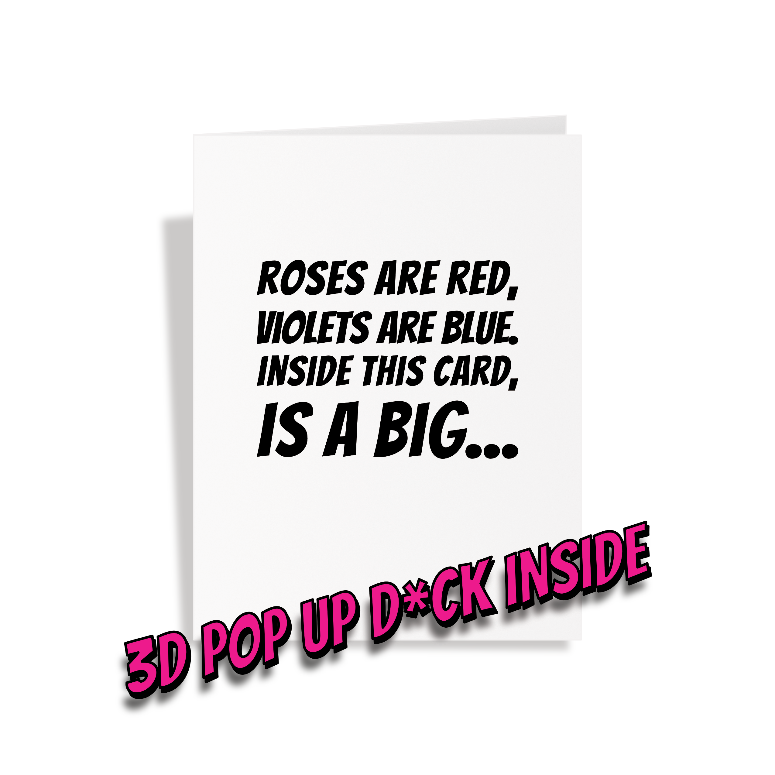 Crude Cat Cards – wholesale Everyday greeting card – Funny Pop Up D*ck Greeting Card3