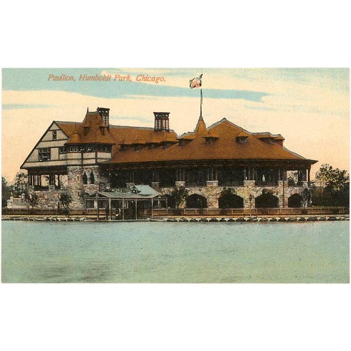 Postcard CH-186 Pavilion, Humboldt Park, Chicago, Illinois for wholesale by Found Image Press