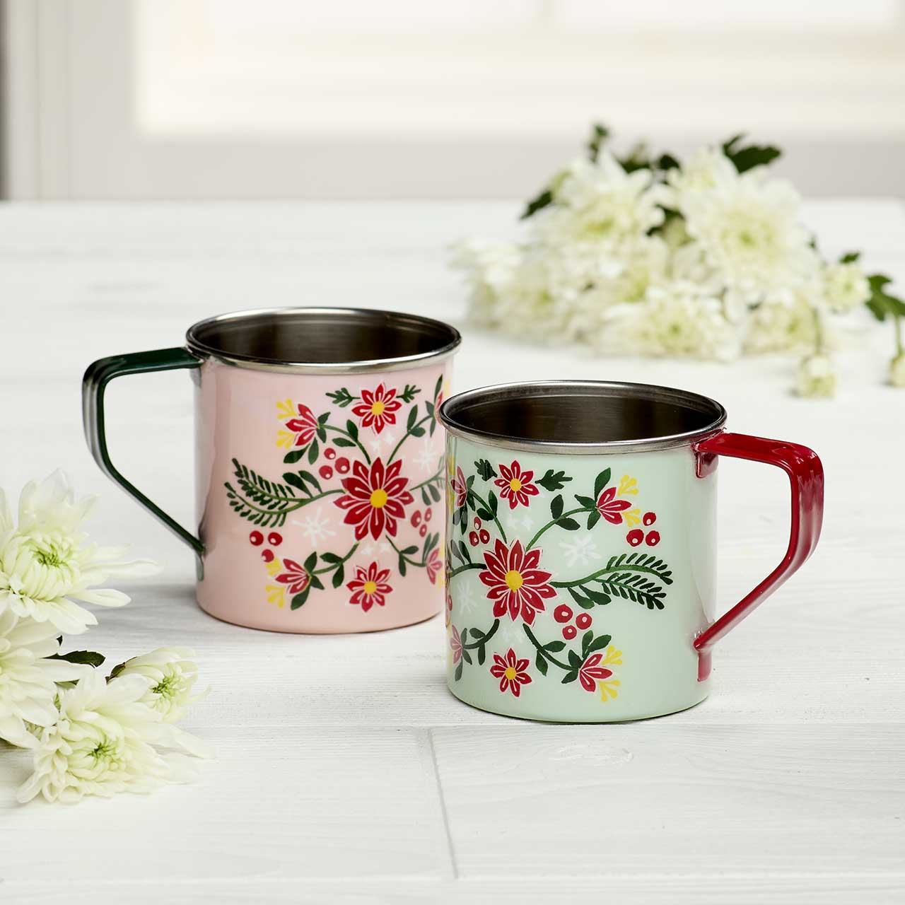 SERRV International - Wholesale Coffee Mug - Festive Kashmiri Mugs - Set of 21