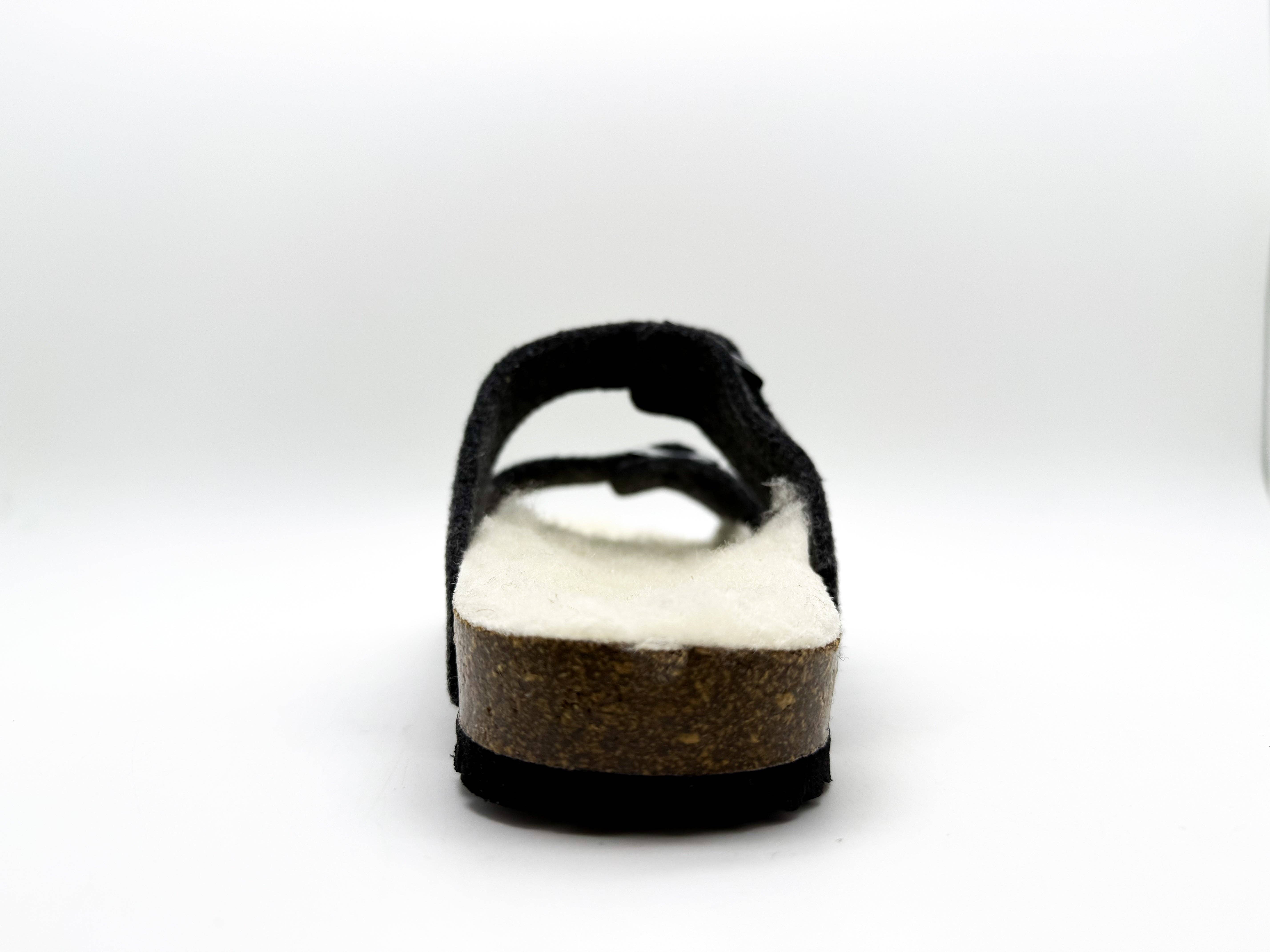 thies – Großhandel Sandalen – Damen – thies 1856 ® Sandalen aus recycelter Wolle, dunkelgrau5