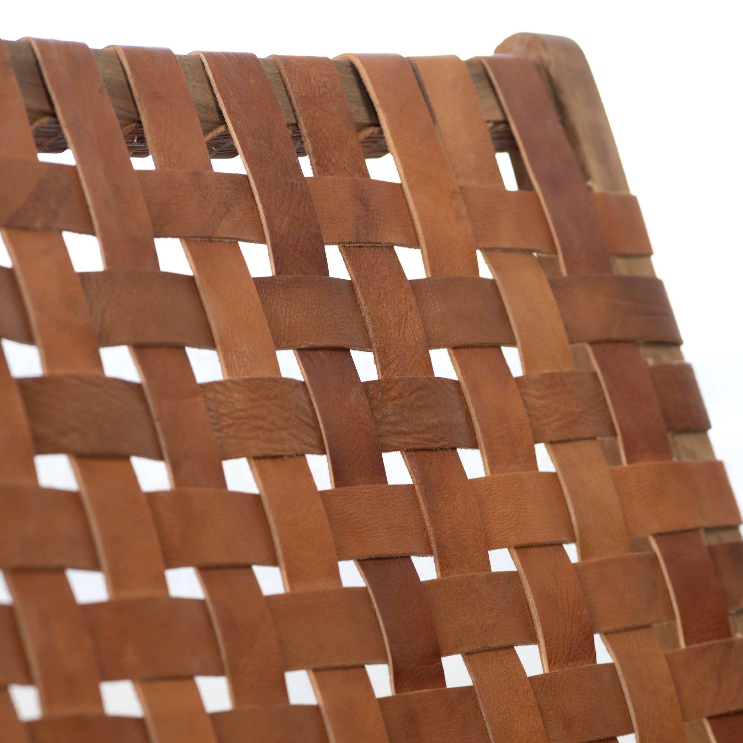 Collection Maroc - Vendita all'ingrosso Divani - Poltrona lounge in noce e pelle4