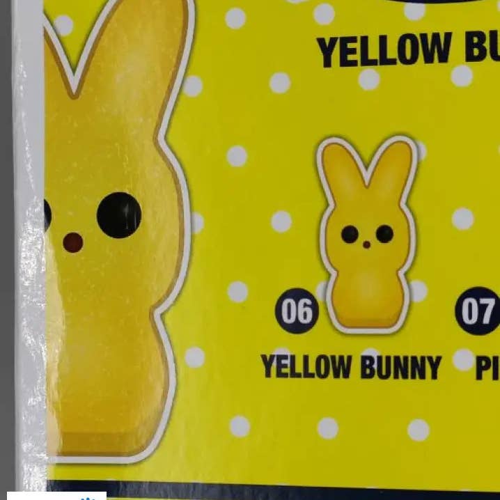 REMOVED BRAND – wholesale Figurine toy – Kids – 06 Yellow Bunny - Candy Peeps - Damaged Box Funko POP
