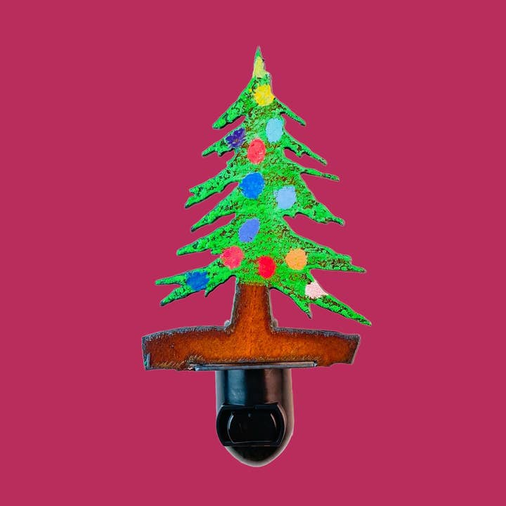 Christmas Holiday Tree Nattljus rustik metall återvunnen för wholesale av Whimsies