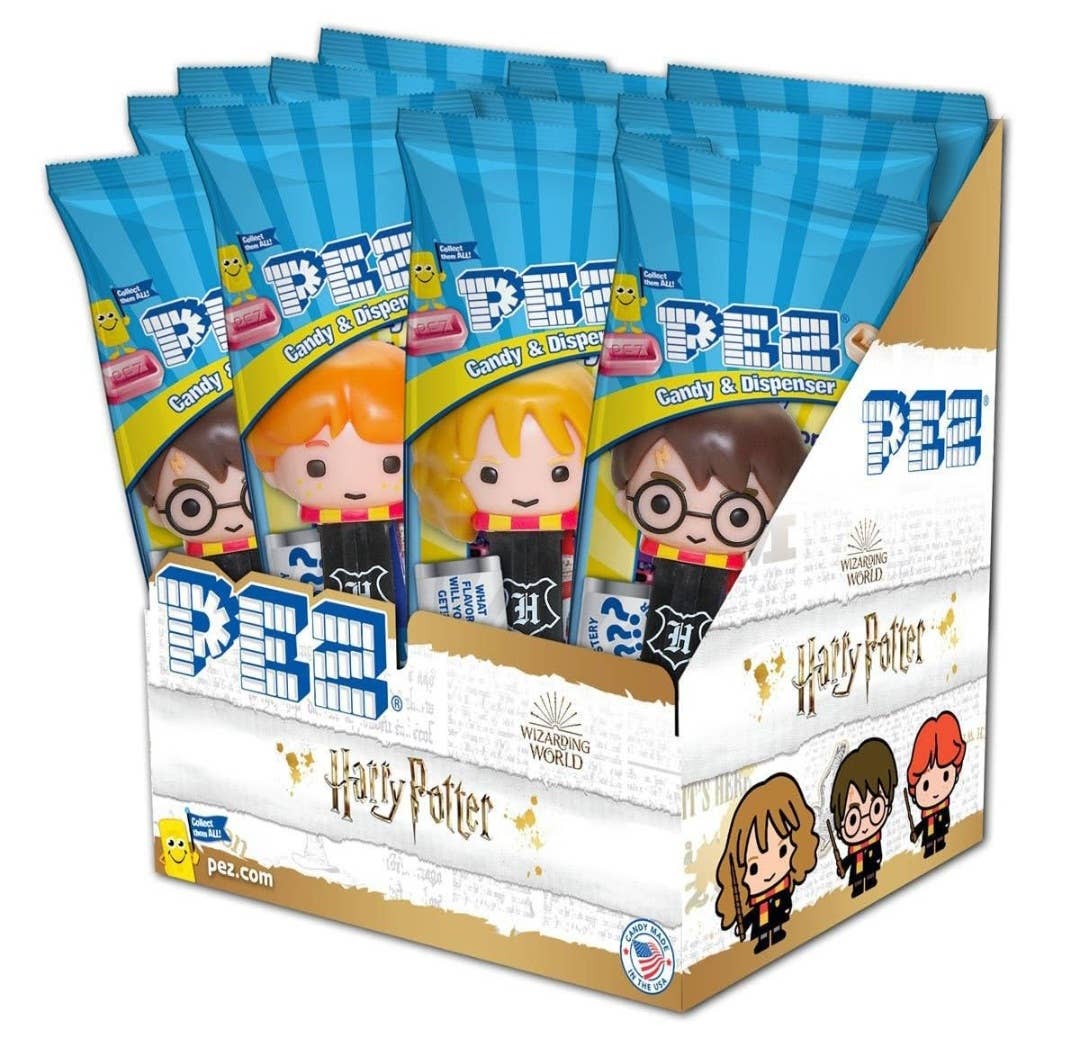 Majestic Wholesale – wholesale Hårt godis – PEZ Harry Potter Godisdispenser 12-pack, 0,58 oz (16,4 g) per dispenser0