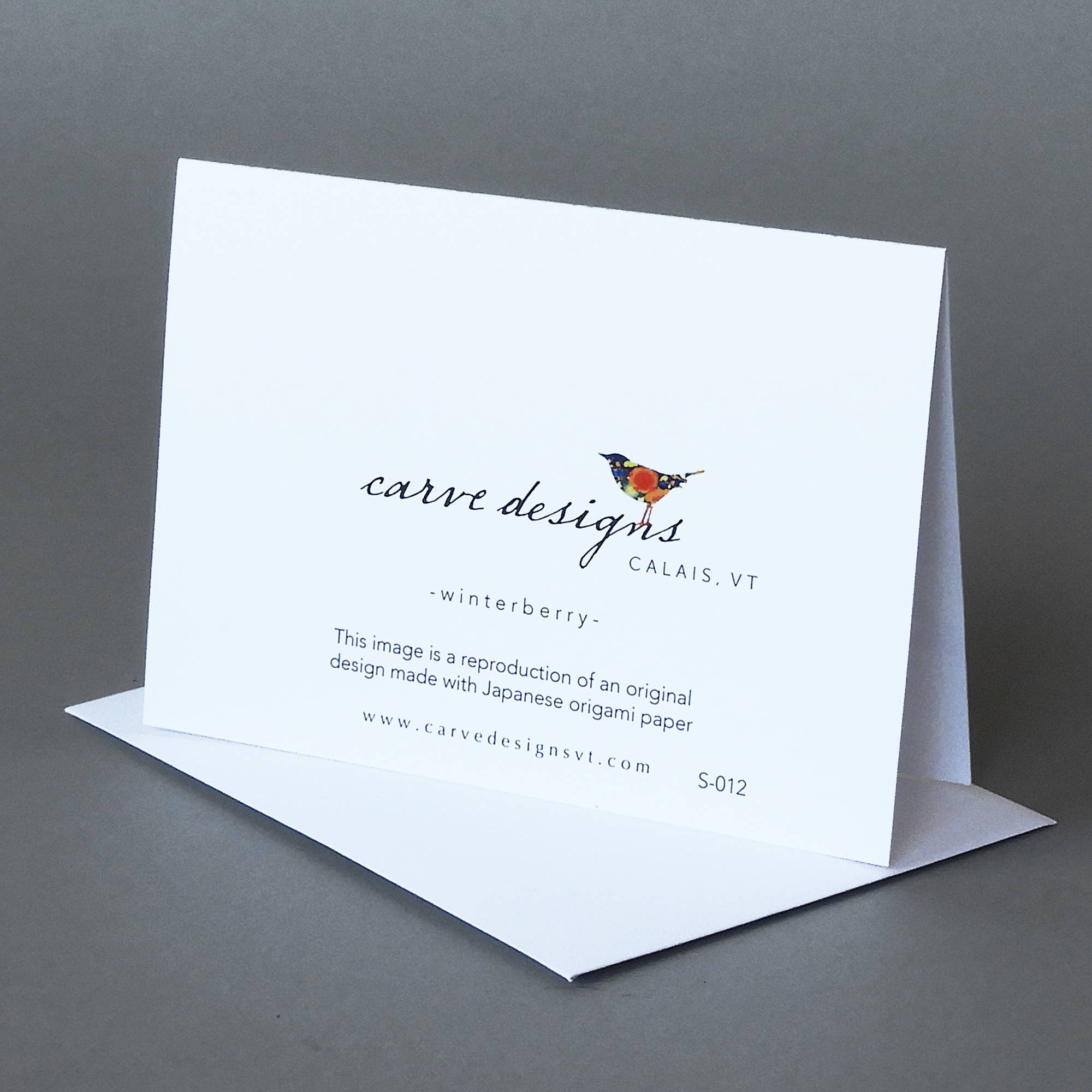 Carve Designs - Wholesale Everyday Greeting Card - Winterberry 1