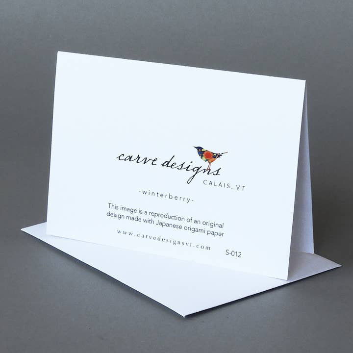 Carve Designs - Wholesale Stationery/Notecard Set - Winter Box: A mixed box of 10 blank notecards 5