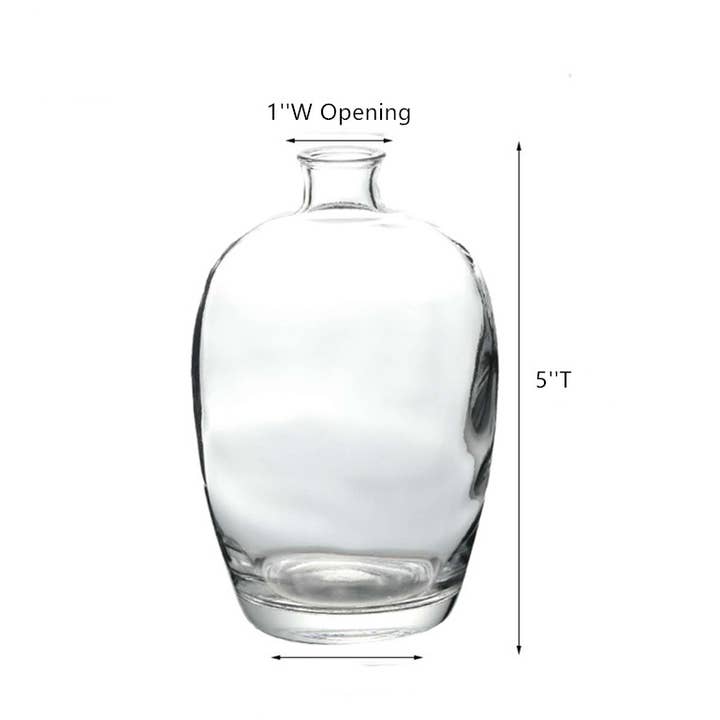 Klar (blanding) Hvide glasvaser til små blomster, enkel stil, klare for engroshandel på Faire10