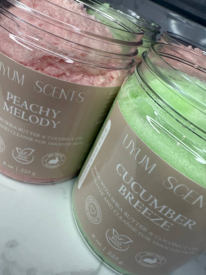 Exfoliating Sugar Scrubs for wholesale by Uyum Scents