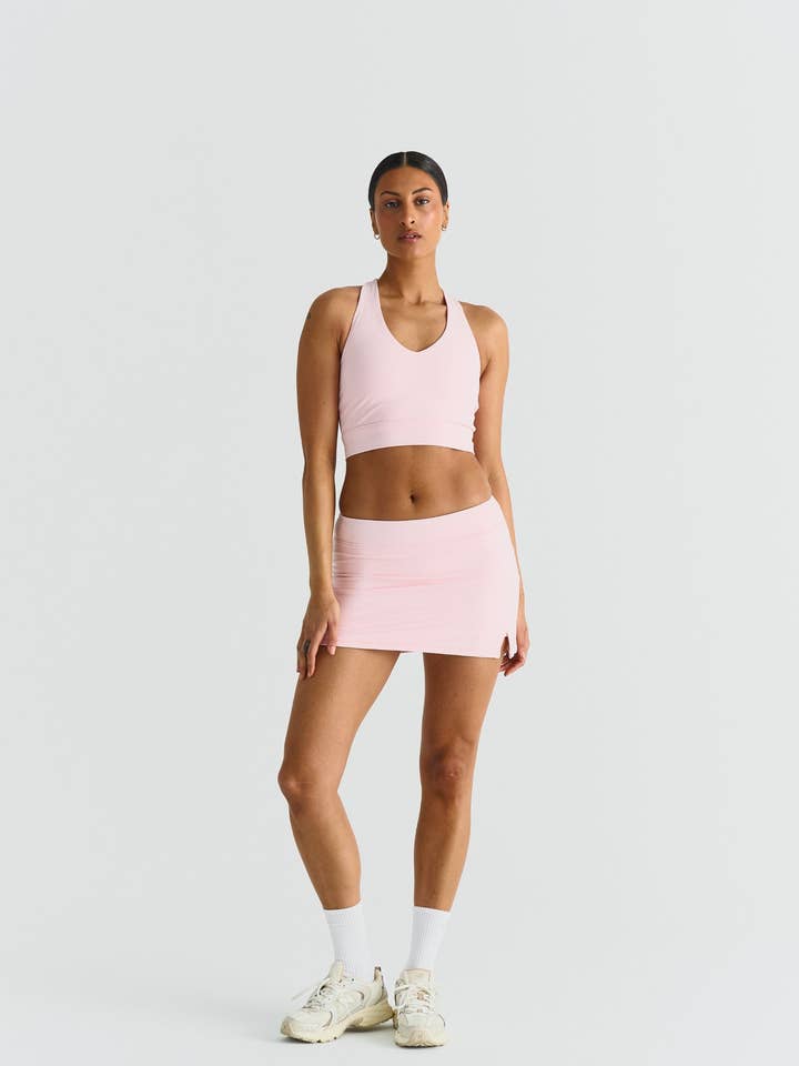 Softsculpt A-Line Mini Skirt - Ballet Slipper for wholesale by Sisterly Tribe