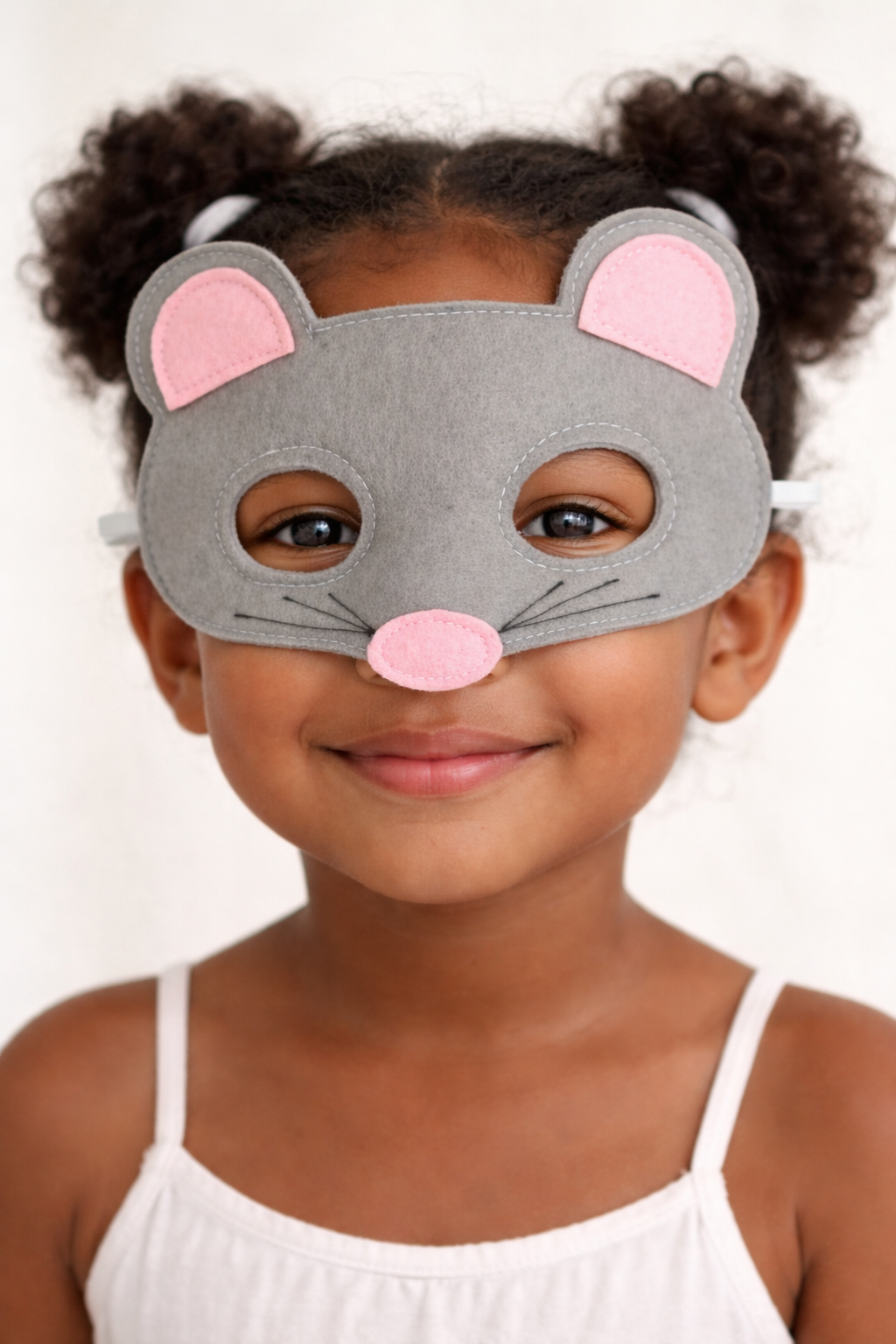 A is for Alice Costumes – wholesale Costume – Child – Kids Grey Felt Mouse Dress Up Mask 3
