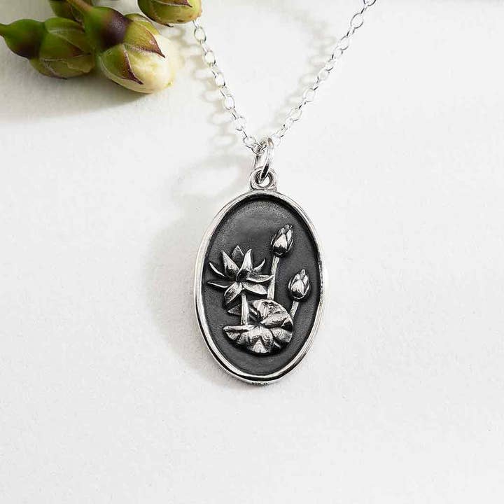 Nina Designs - Wholesale Pendant/Charm Necklace - Sterling Silver Birthflower Necklaces