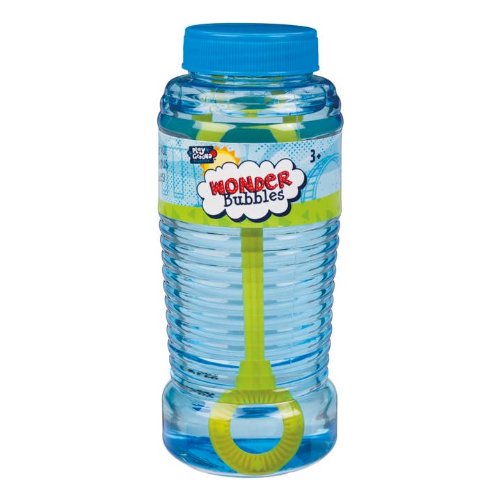 Toysmith - Wholesale Bubble Wand - Kids - Playground Classics Wonder Bubbles 8 oz, Assorted Colors1