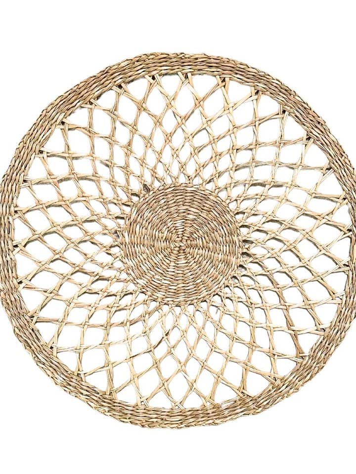 Round Bamboo Placemat - The Natural — Hippie Monkey for wholesale by Hippie Monkey