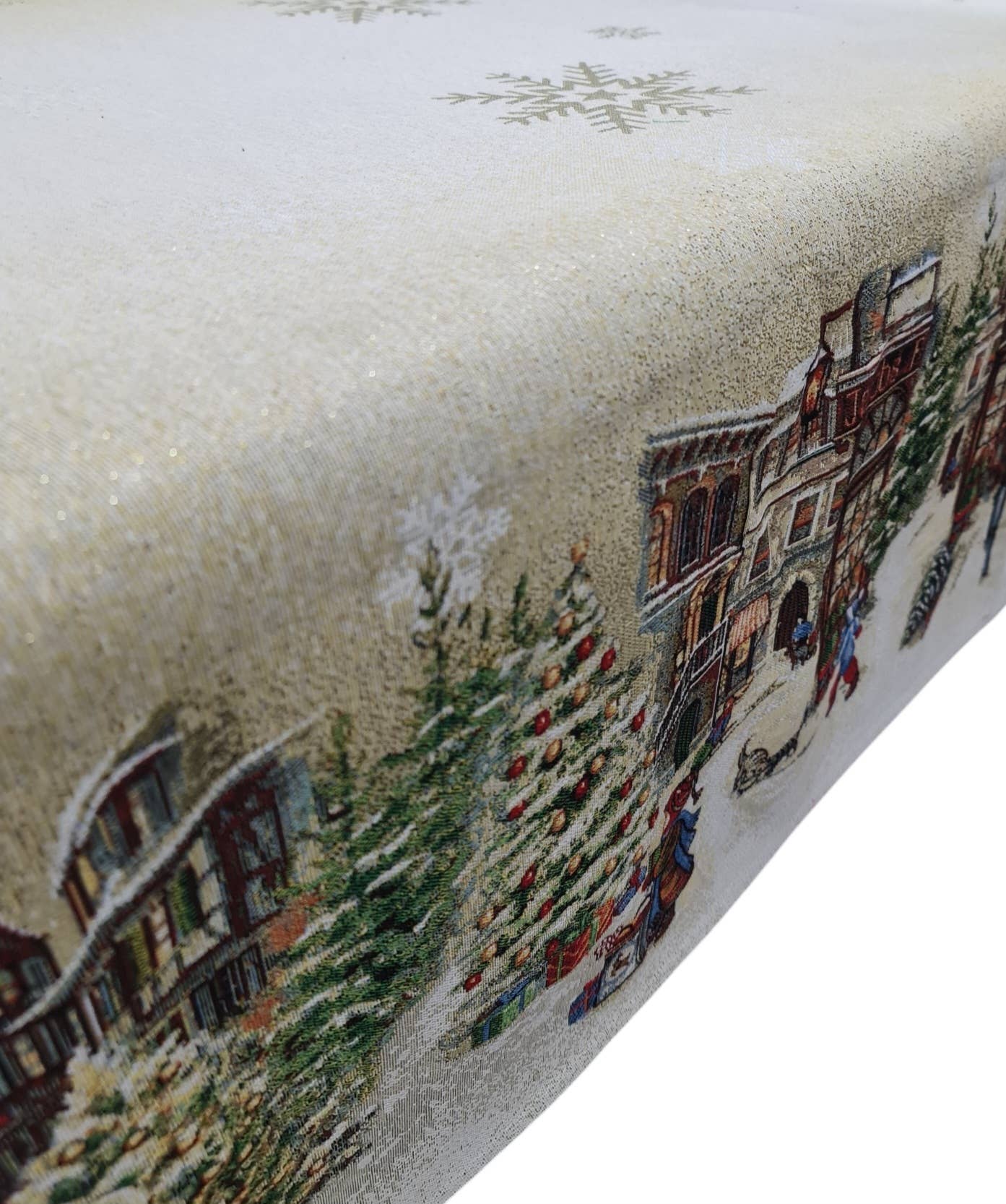 Lunaria Lab - Wholesale Tablecloth - Christmas Tablecloth Chalet in Gobelin Lurex2