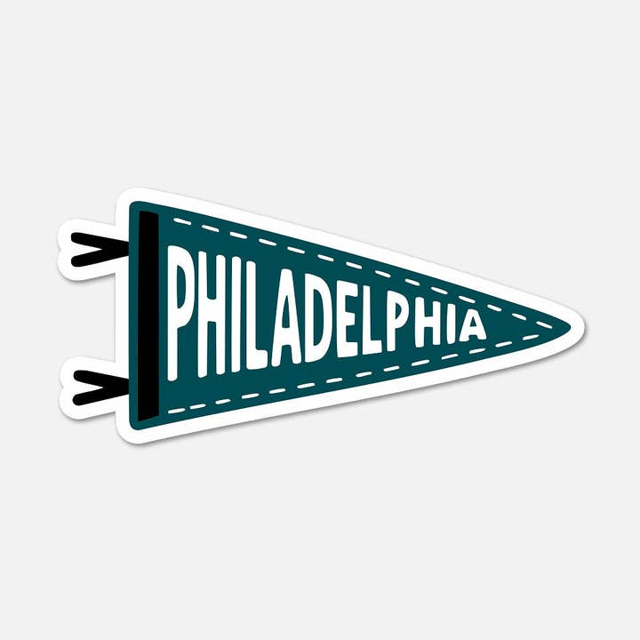 Adesivo Stendardo di Football di Philadelphia per la vendita all'ingrosso da parte di Footnotes