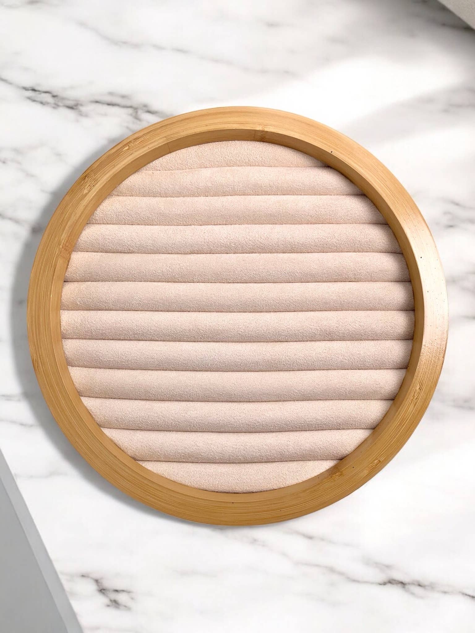 Beige Ring display tray (25cm) RY26 for wholesale on Faire1