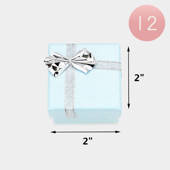 Sensibling Corp. - Wholesale Gift Box - 12PCS - Simple Bow Deco Square Gift Boxes2