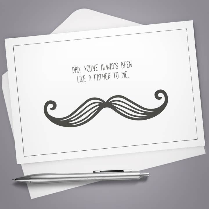 Vintage Greeting Card, Father's Day, Hilarious, Mustache for wholesale by Vintage Wit