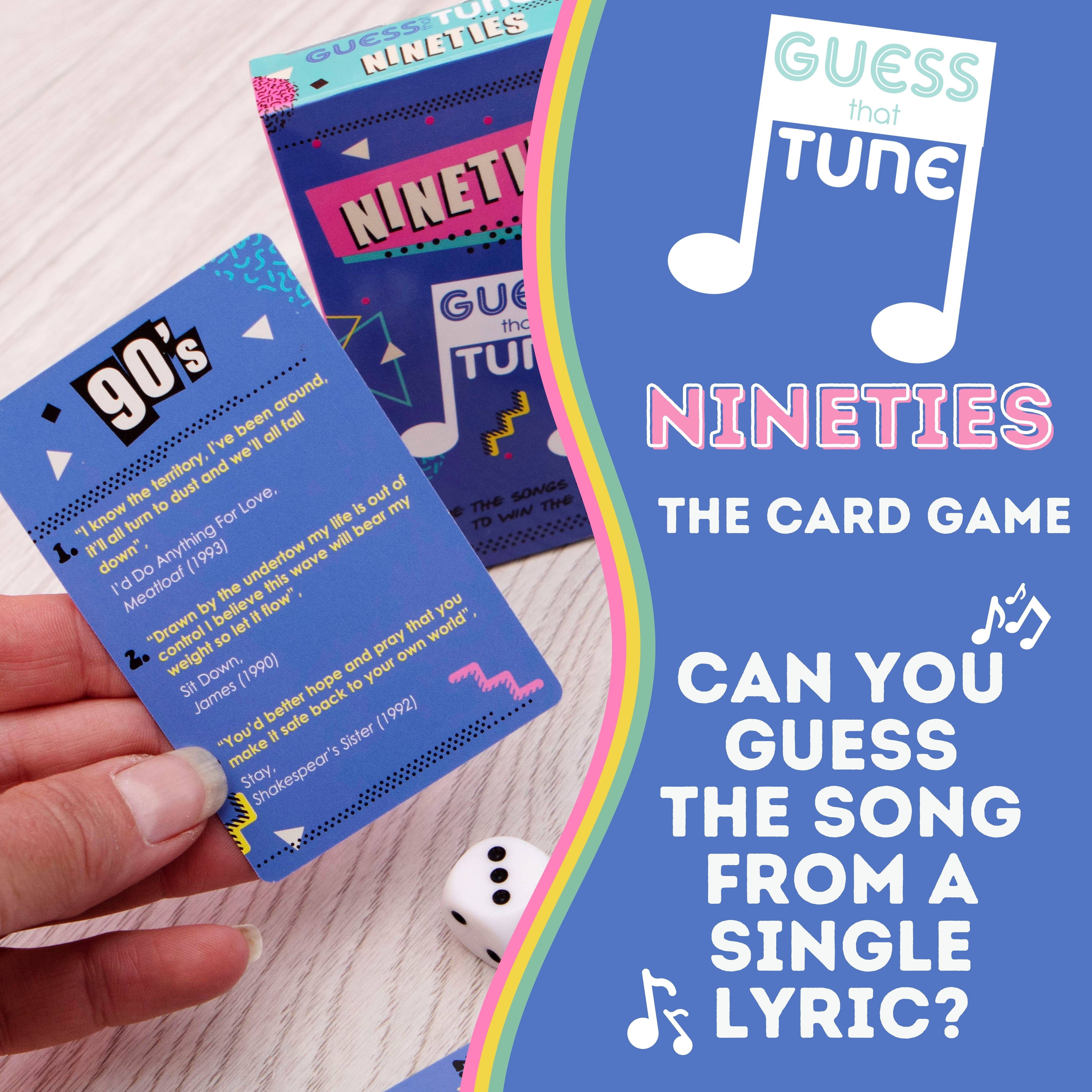 Boxer Gifts - Wholesale Card Game - Nineties Guess That Tune - Music Quiz Family/Party Card Game2