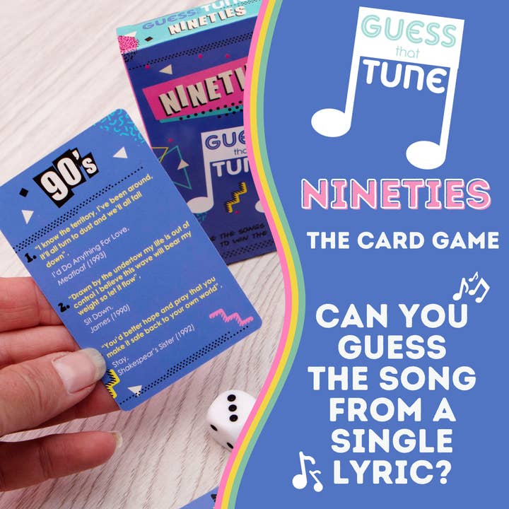 Boxer Gifts - Wholesale Card Game - Nineties Guess That Tune - Music Quiz Family/Party Card Game2