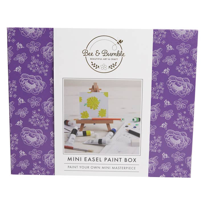Bee & Bumble Mini Easel Paint Box Craft Kit for wholesale by West Design Products