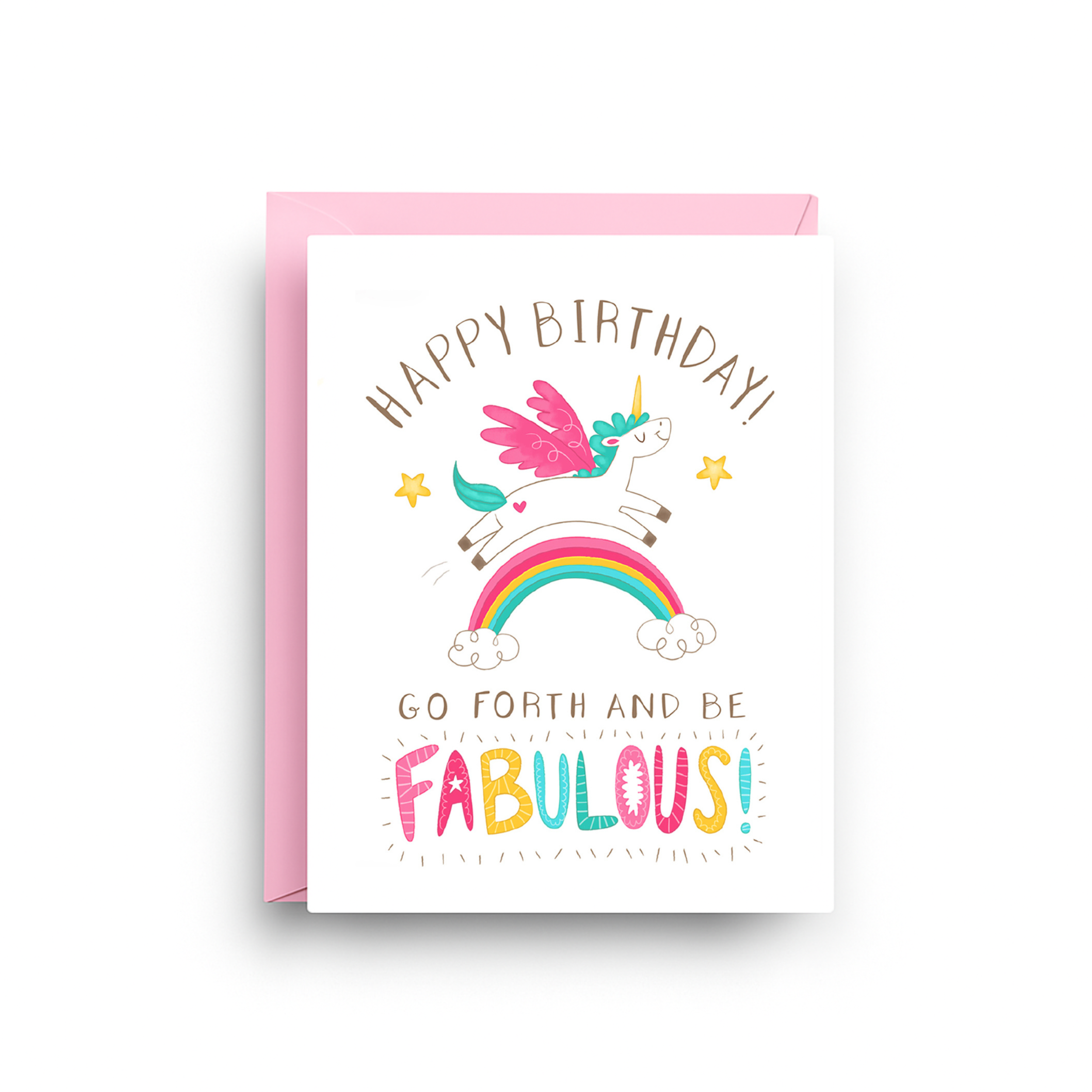 Nicole Marie Paperie - Vendita all'ingrosso Biglietti di auguri - Biglietto di Compleanno - Unicorno Magico Arcobaleno1