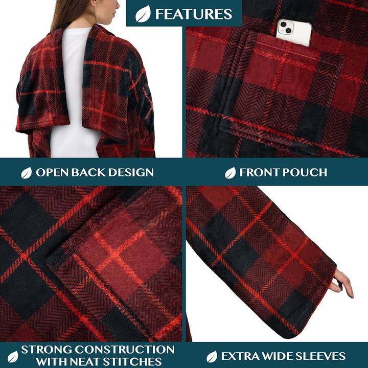 Pavilia - Vendita all'ingrosso Plaid - Coperta con maniche - Tasca applicata74