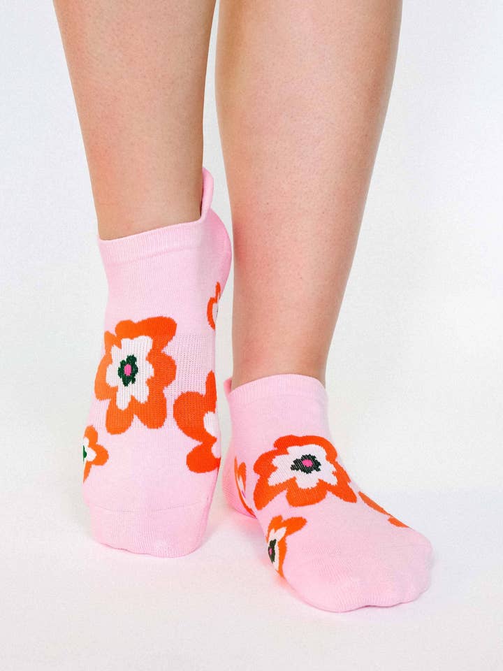 Women's Posy Full Foot Grip Sock– No Slip Cotton Blend for Pilates & Barre for wholesale by Pointe Studio